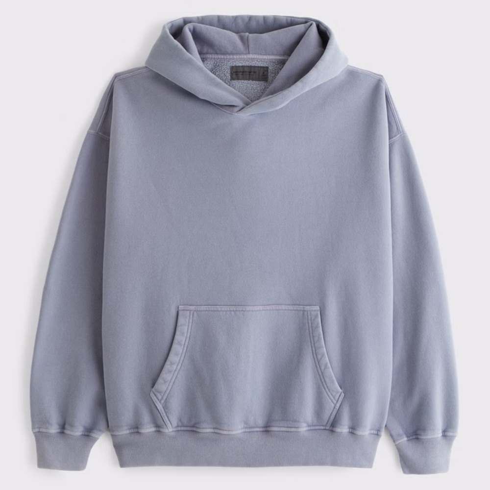 Abercrombie Fitch essential popover hoodie Size:M Color: Light Purple (nwt)